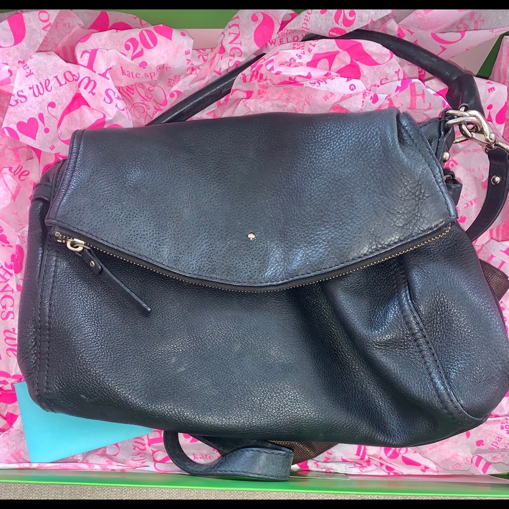 KATE SPADE LARGE LEATHER POLLY CROSSBODY BAG